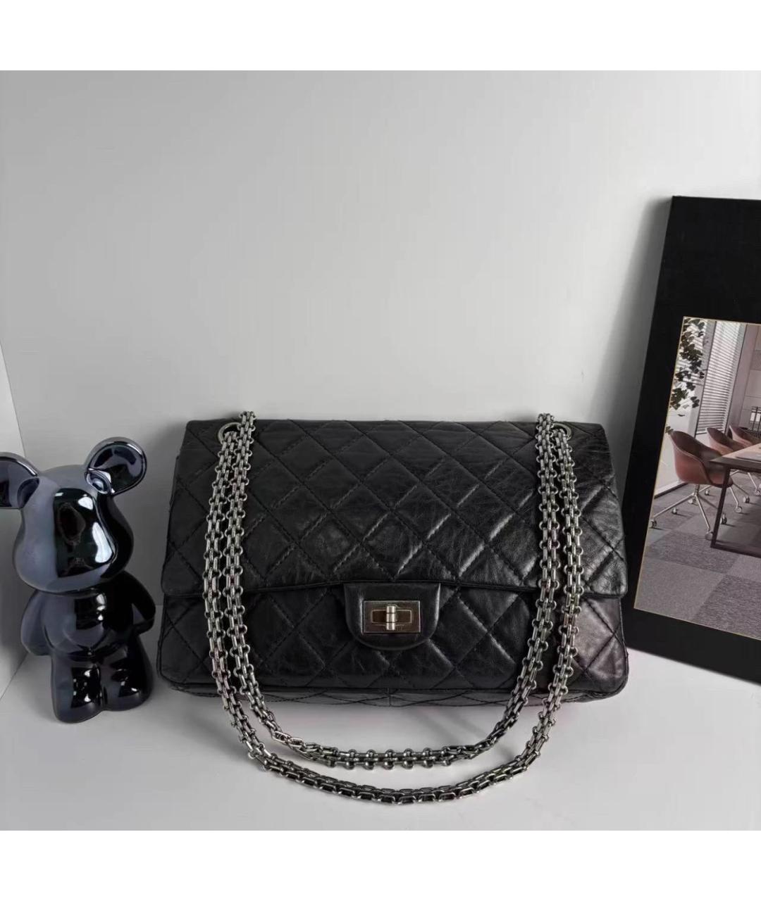 CHANEL Черная кожаная сумка через плечо, фото 9