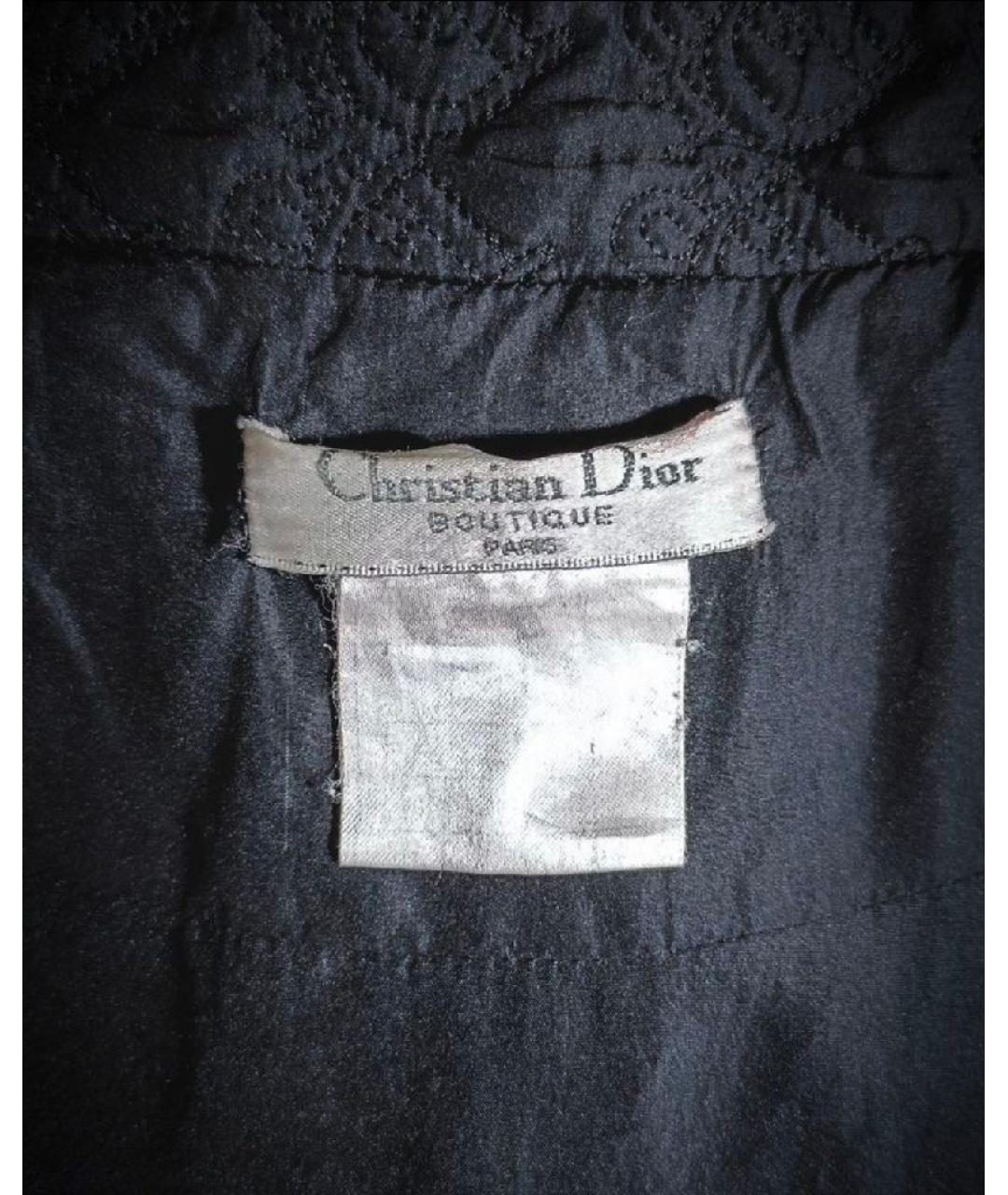 CHRISTIAN DIOR Черная полиэстеровая куртка, фото 3