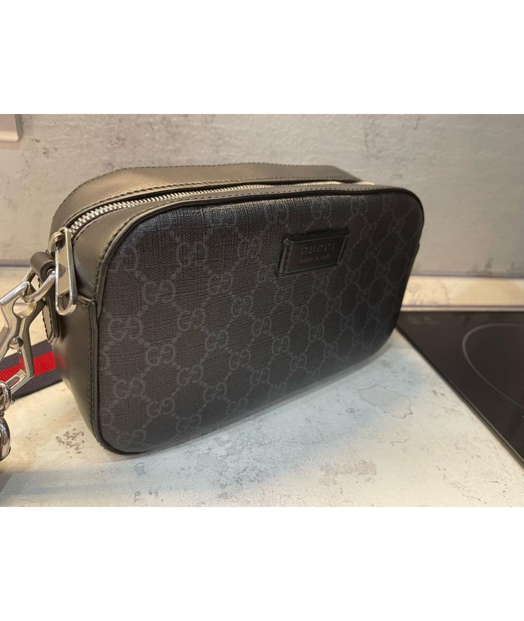 GUCCI Антрацитовая сумка на плечо, фото 2