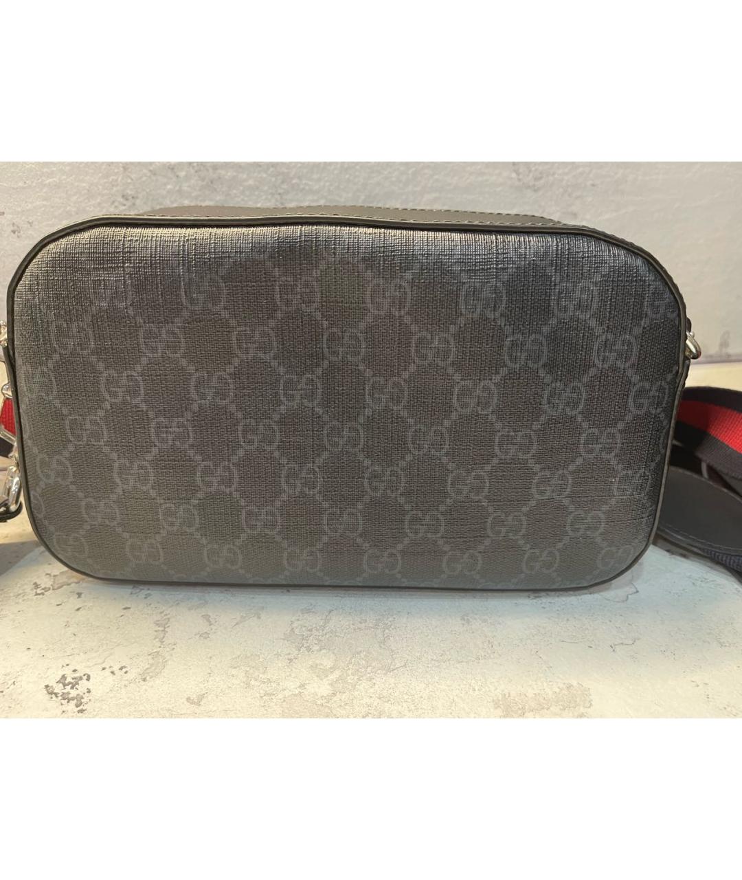 GUCCI Антрацитовая сумка на плечо, фото 3