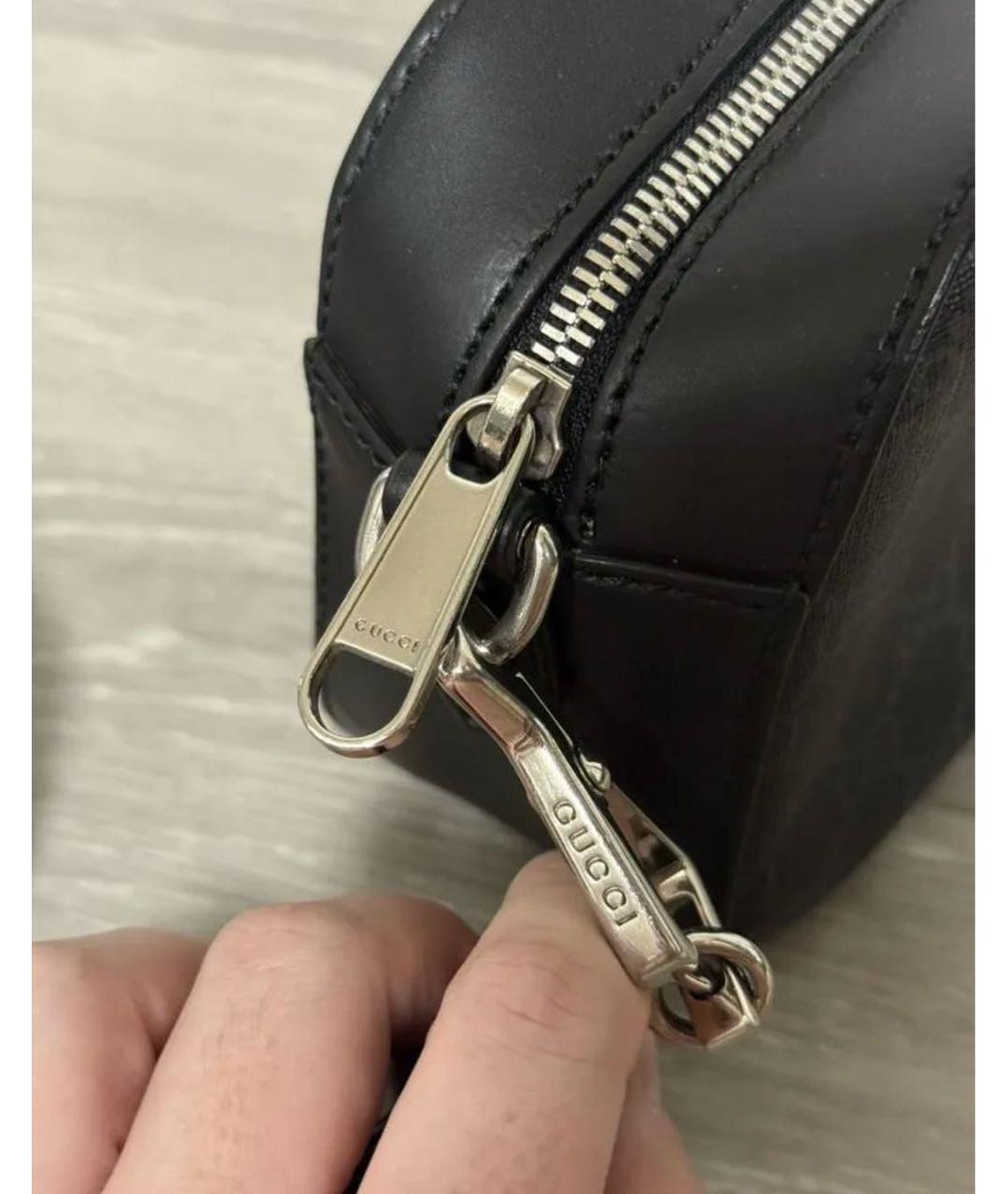 GUCCI Антрацитовая сумка на плечо, фото 7