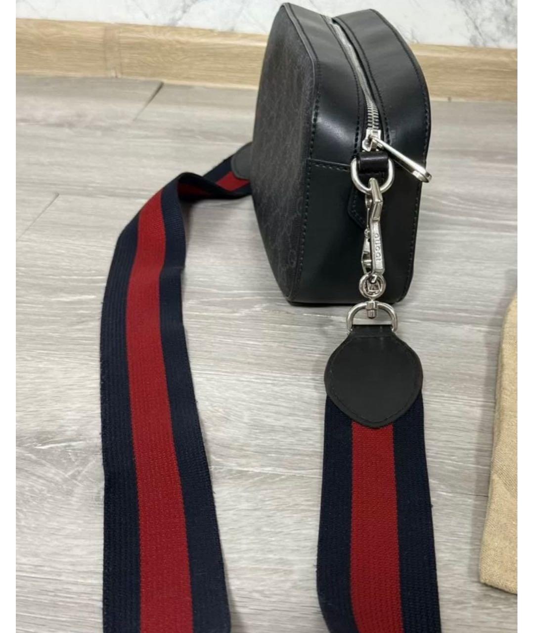 GUCCI Антрацитовая сумка на плечо, фото 8