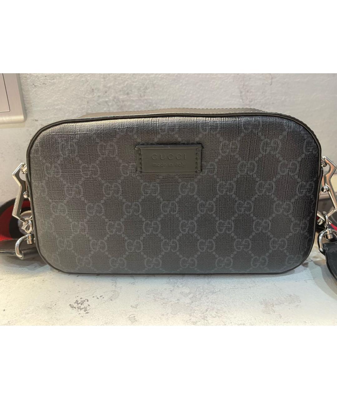 GUCCI Антрацитовая сумка на плечо, фото 9