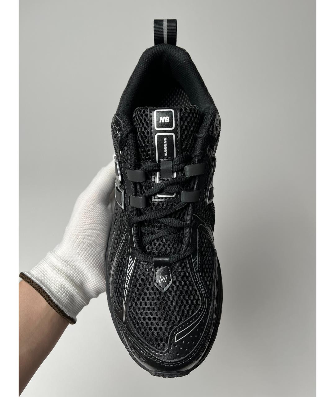 NEW BALANCE Черные текстильные низкие кроссовки / кеды, фото 7