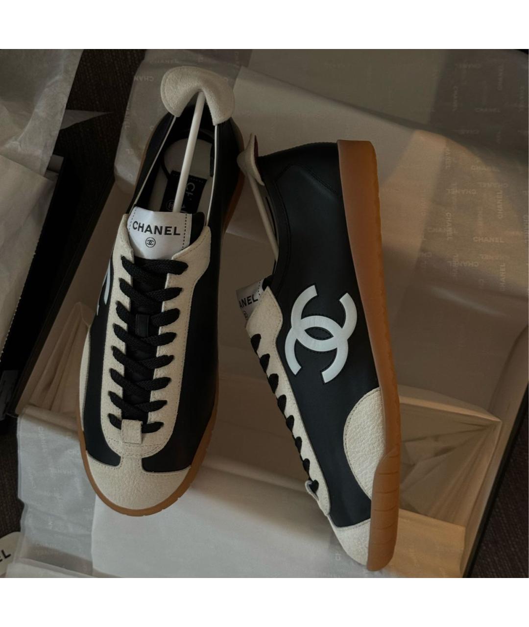 CHANEL Черные кеды, фото 2