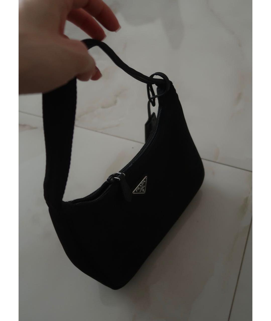 PRADA Черная сумка с короткими ручками, фото 2