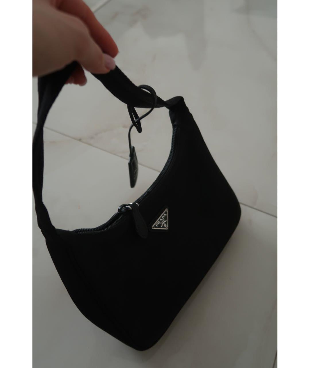 PRADA Черная сумка с короткими ручками, фото 4