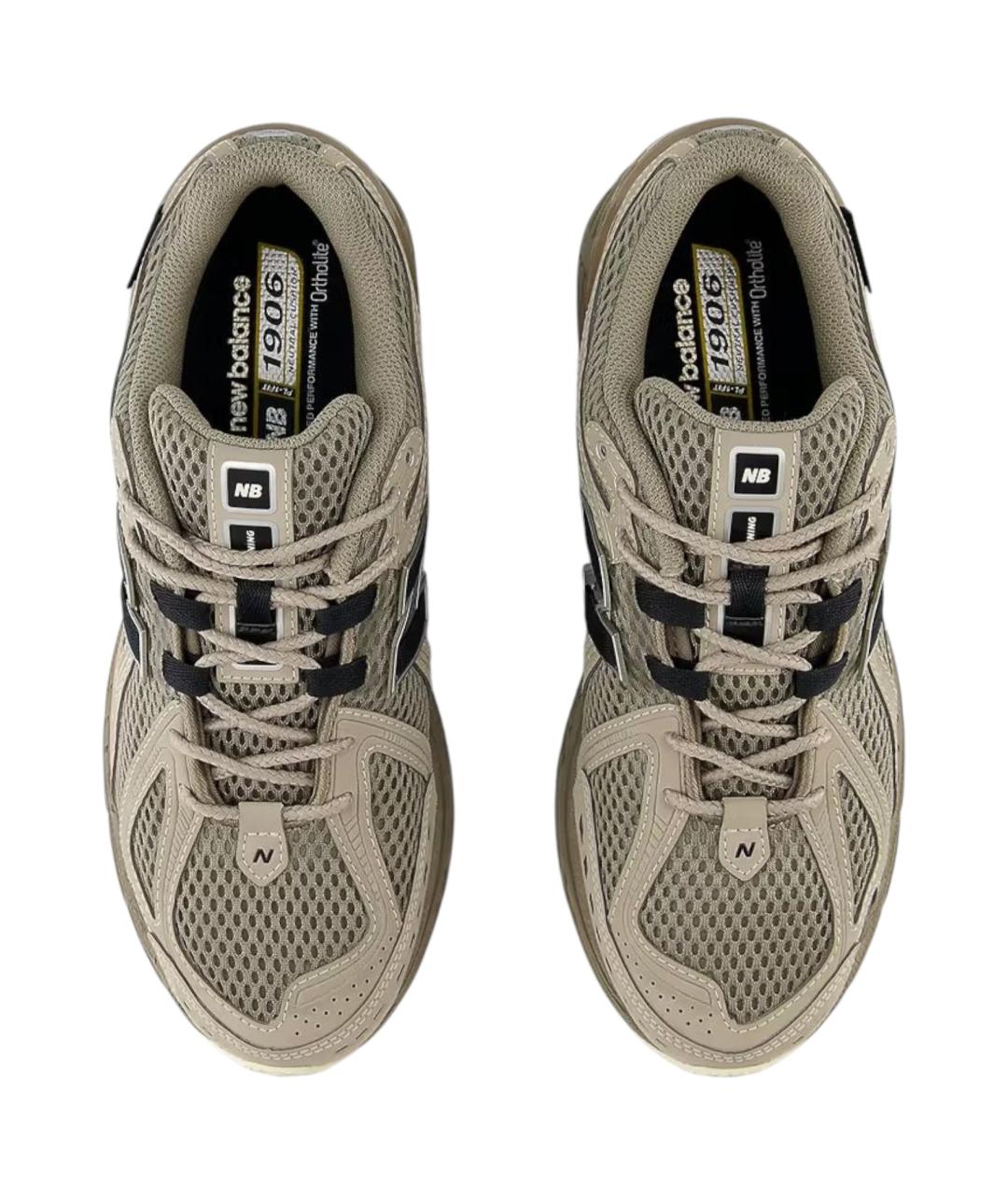 NEW BALANCE Бежевые текстильные низкие кроссовки / кеды, фото 4