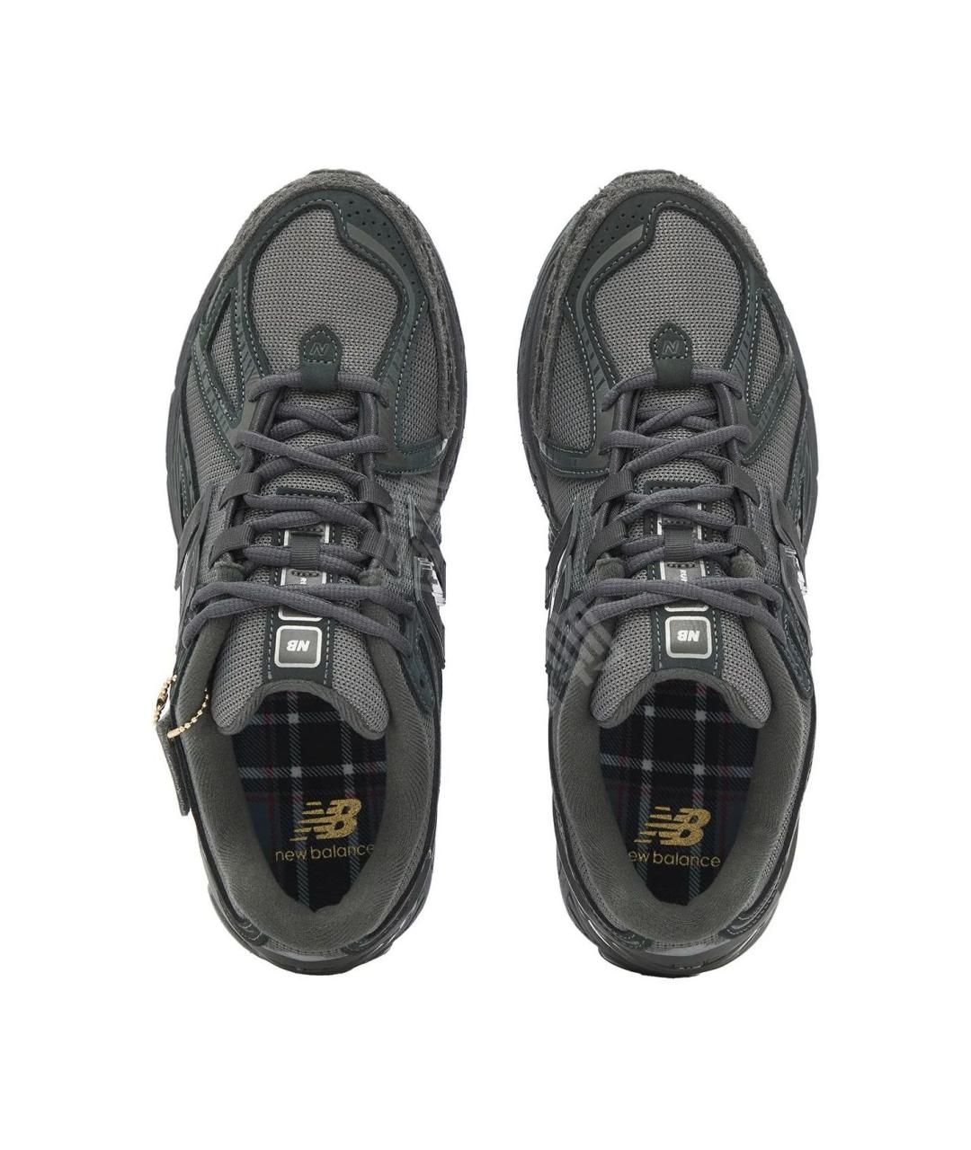 NEW BALANCE Антрацитовые текстильные низкие кроссовки / кеды, фото 4