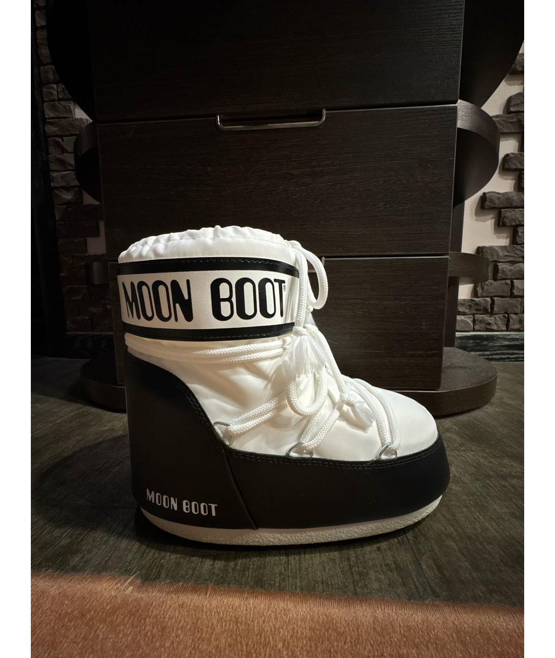 MOON BOOT Белые неопреновые ботинки, фото 5