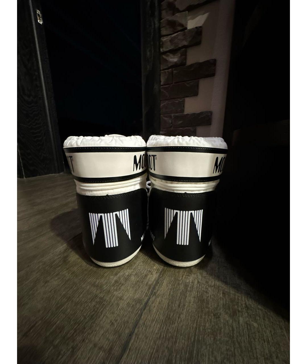 MOON BOOT Белые неопреновые ботинки, фото 4