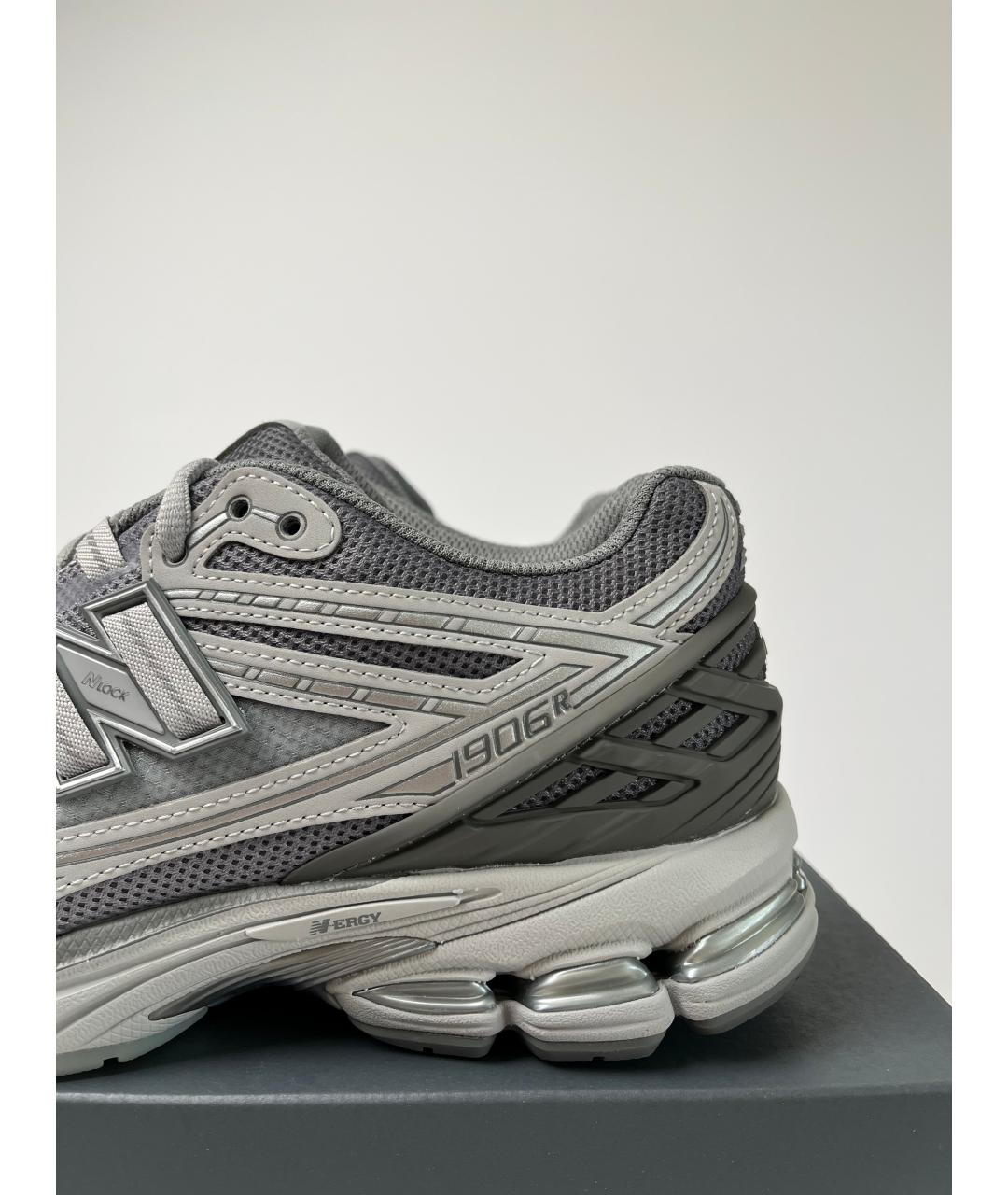 NEW BALANCE Серые текстильные низкие кроссовки / кеды, фото 4