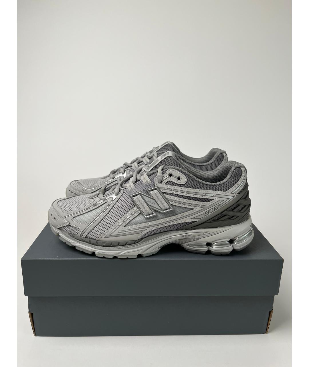 NEW BALANCE Серые текстильные низкие кроссовки / кеды, фото 3