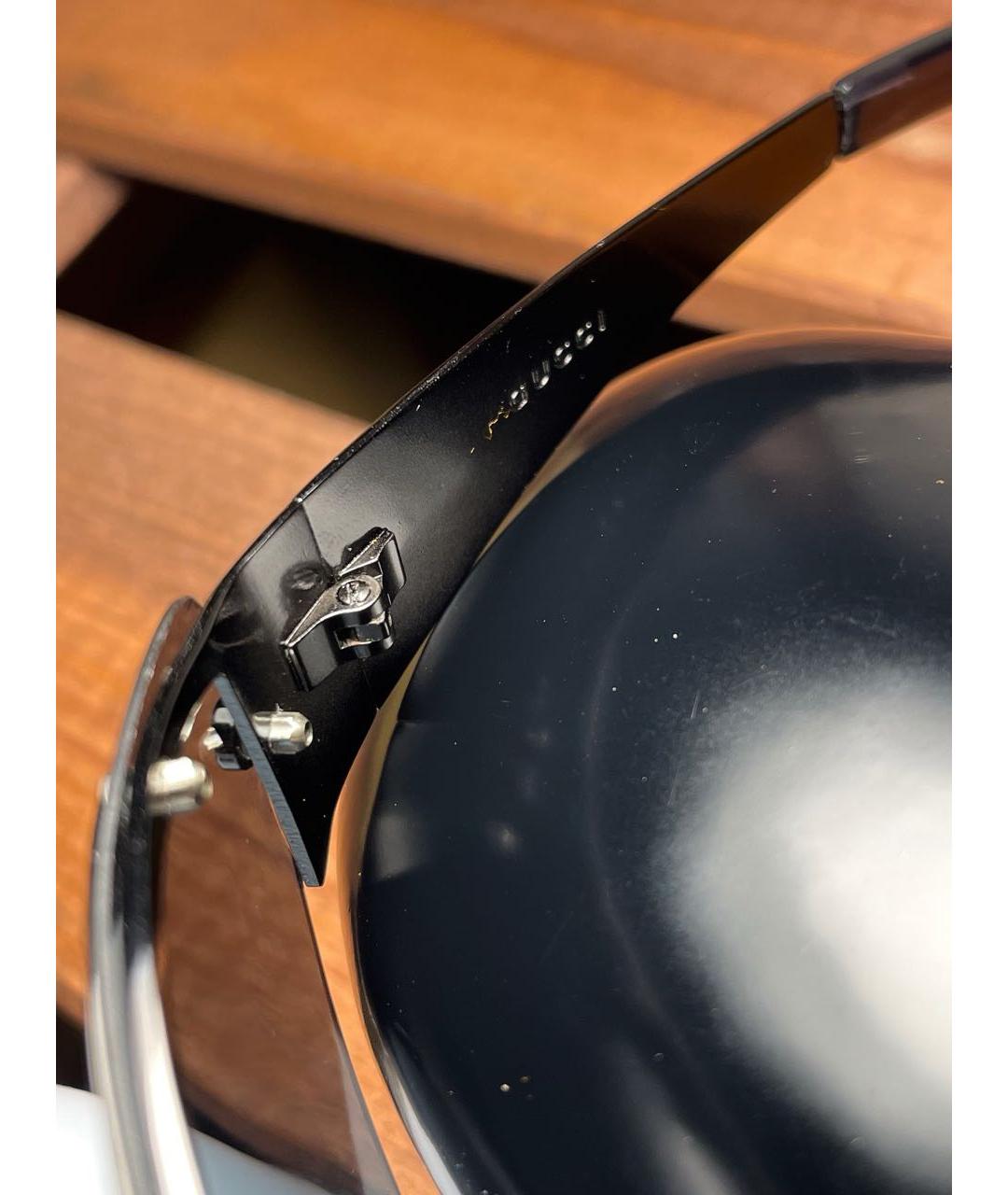 GUCCI Антрацитовые металлические солнцезащитные очки, фото 3