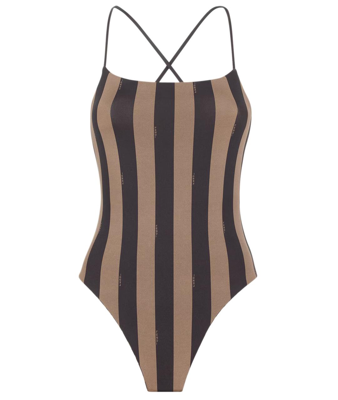 FENDI Коричневый полиамидовый купальник, фото 1