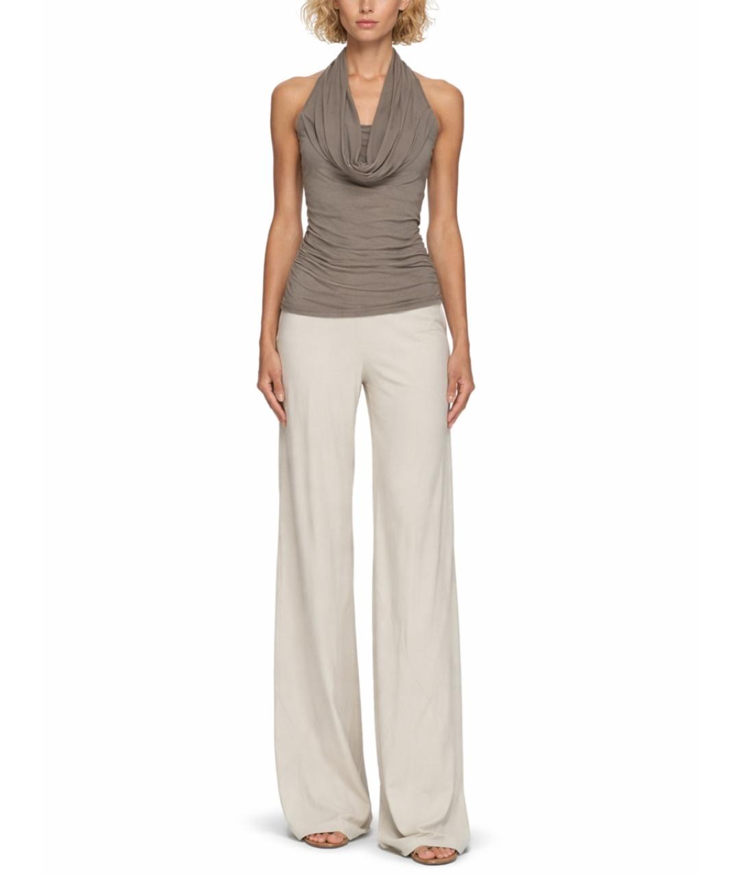 RICK OWENS Серая хлопковая майка, фото 2