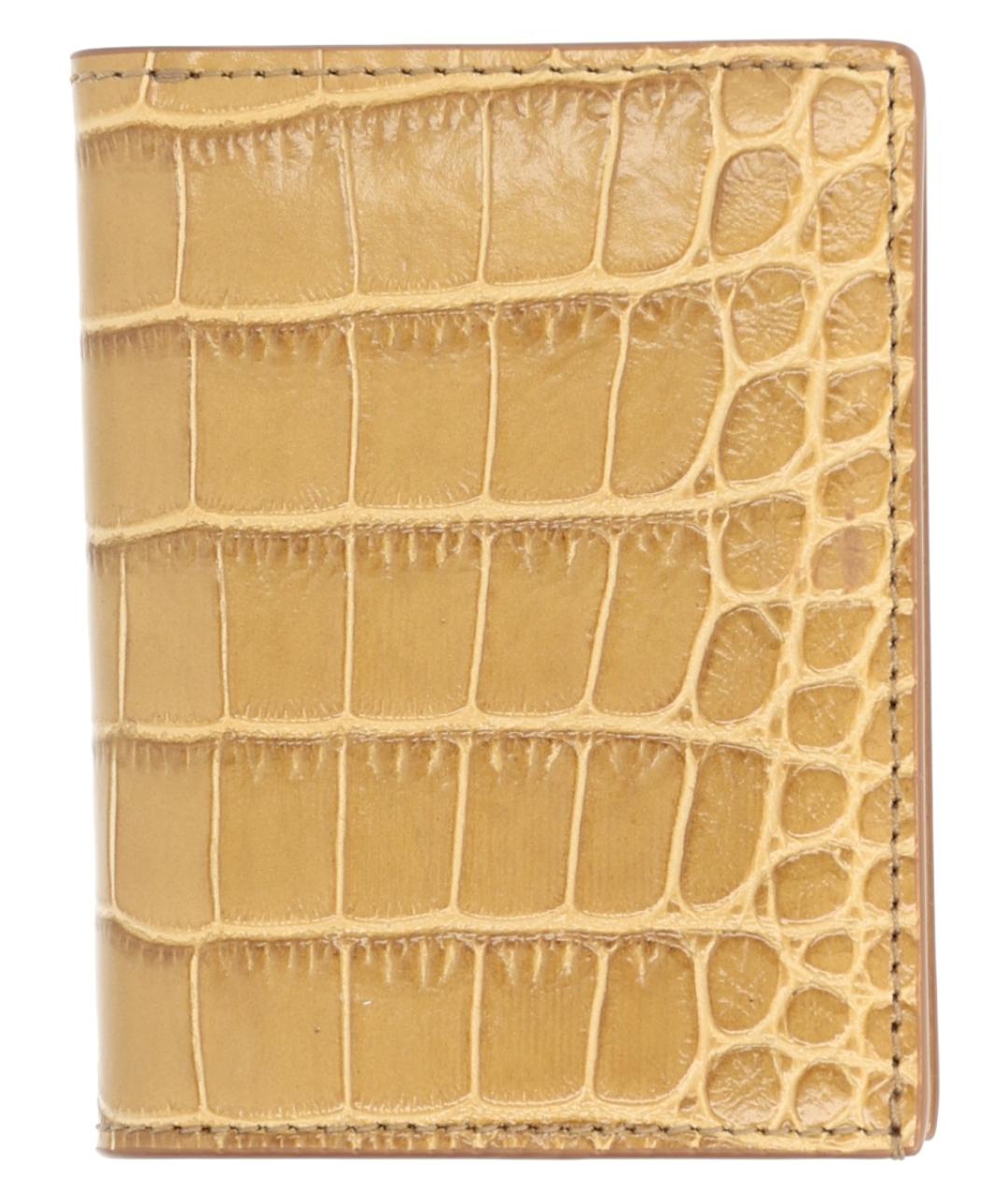 TOM FORD Желтый кожаный кошелек, фото 1