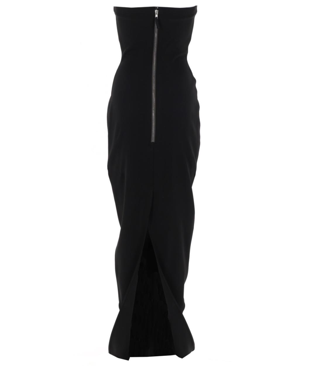 RICK OWENS Черное вискозное вечернее платье, фото 3