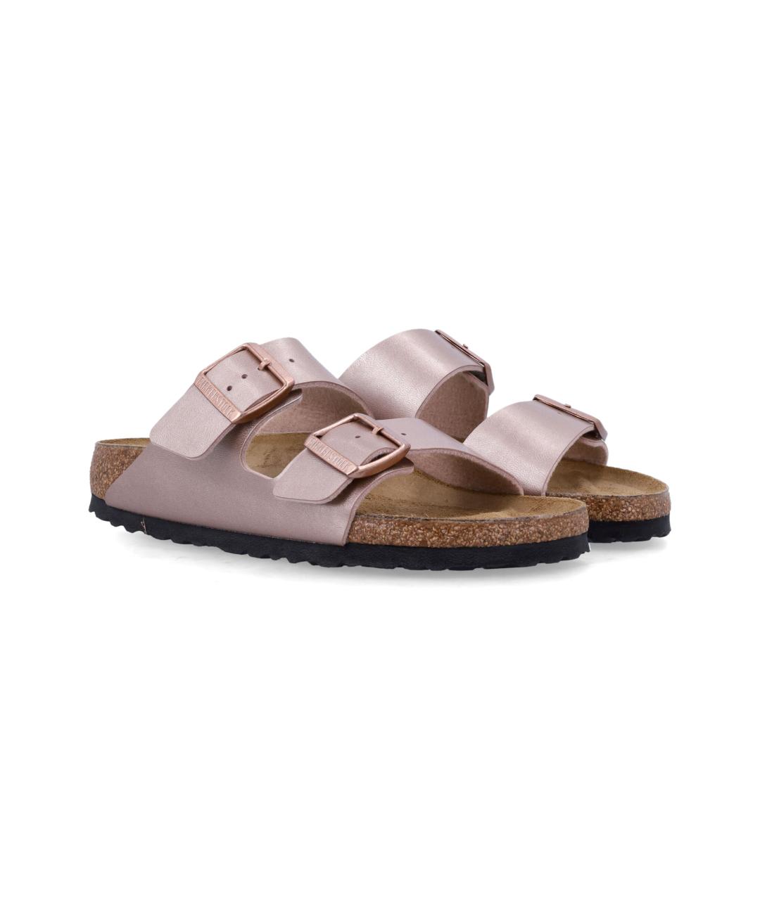 BIRKENSTOCK Розовые кожаные сандалии, фото 2