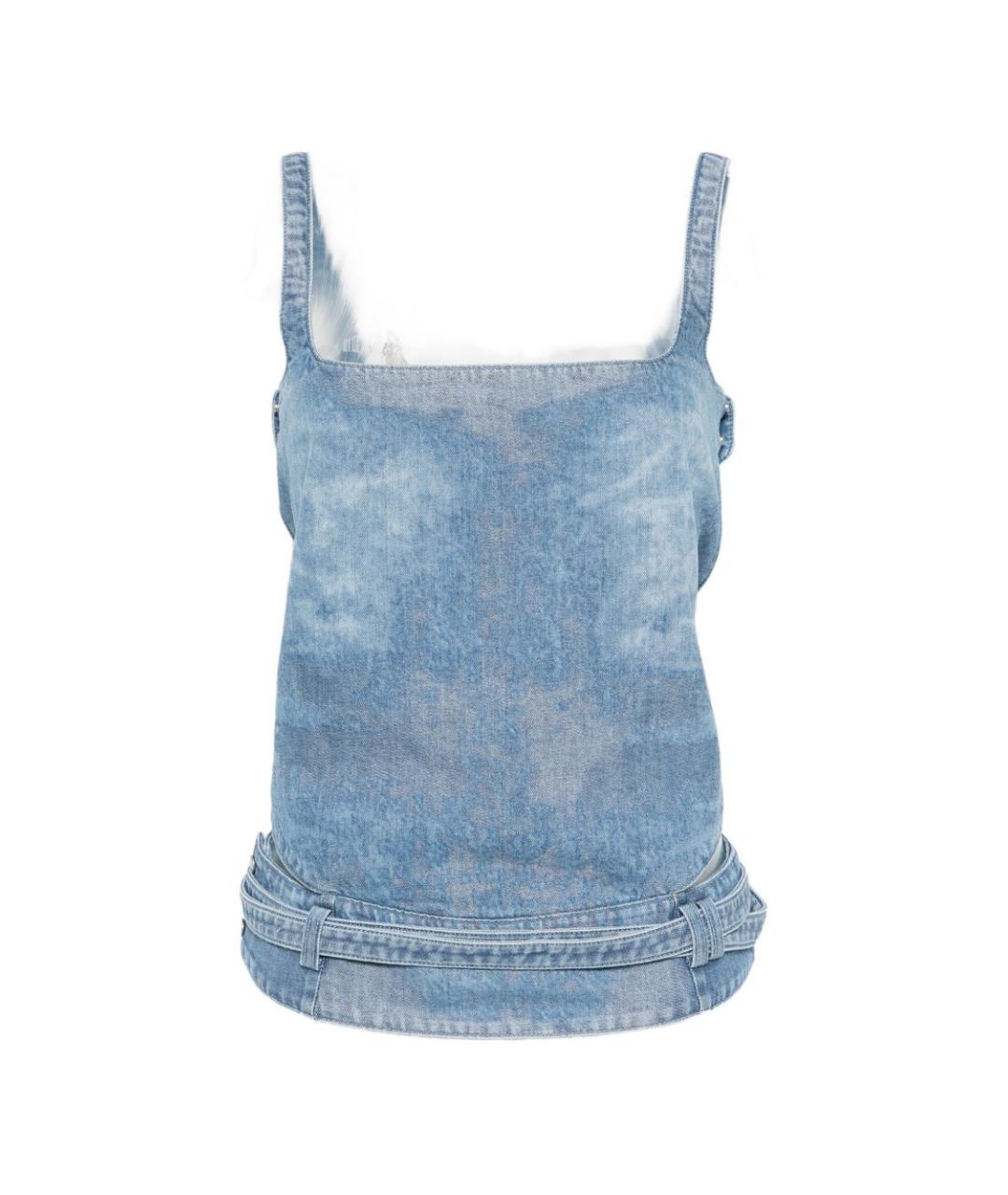 DIESEL Синяя хлопковая майка, фото 1