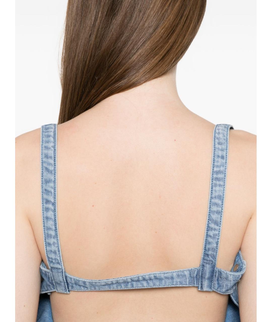 DIESEL Синяя хлопковая майка, фото 4