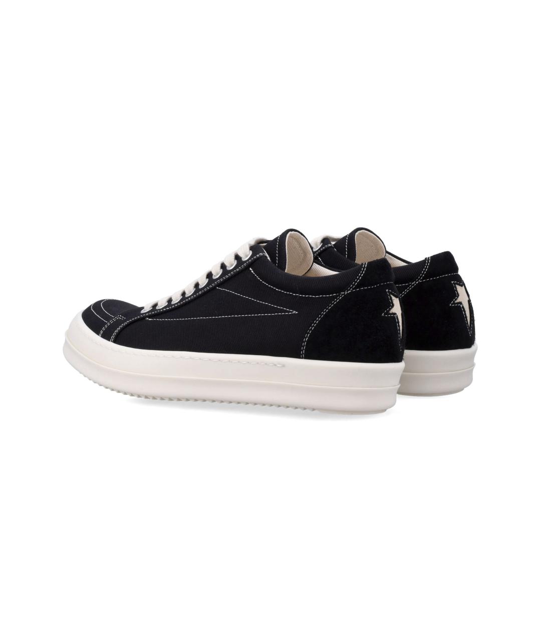 RICK OWENS Черные кожаные кеды, фото 4