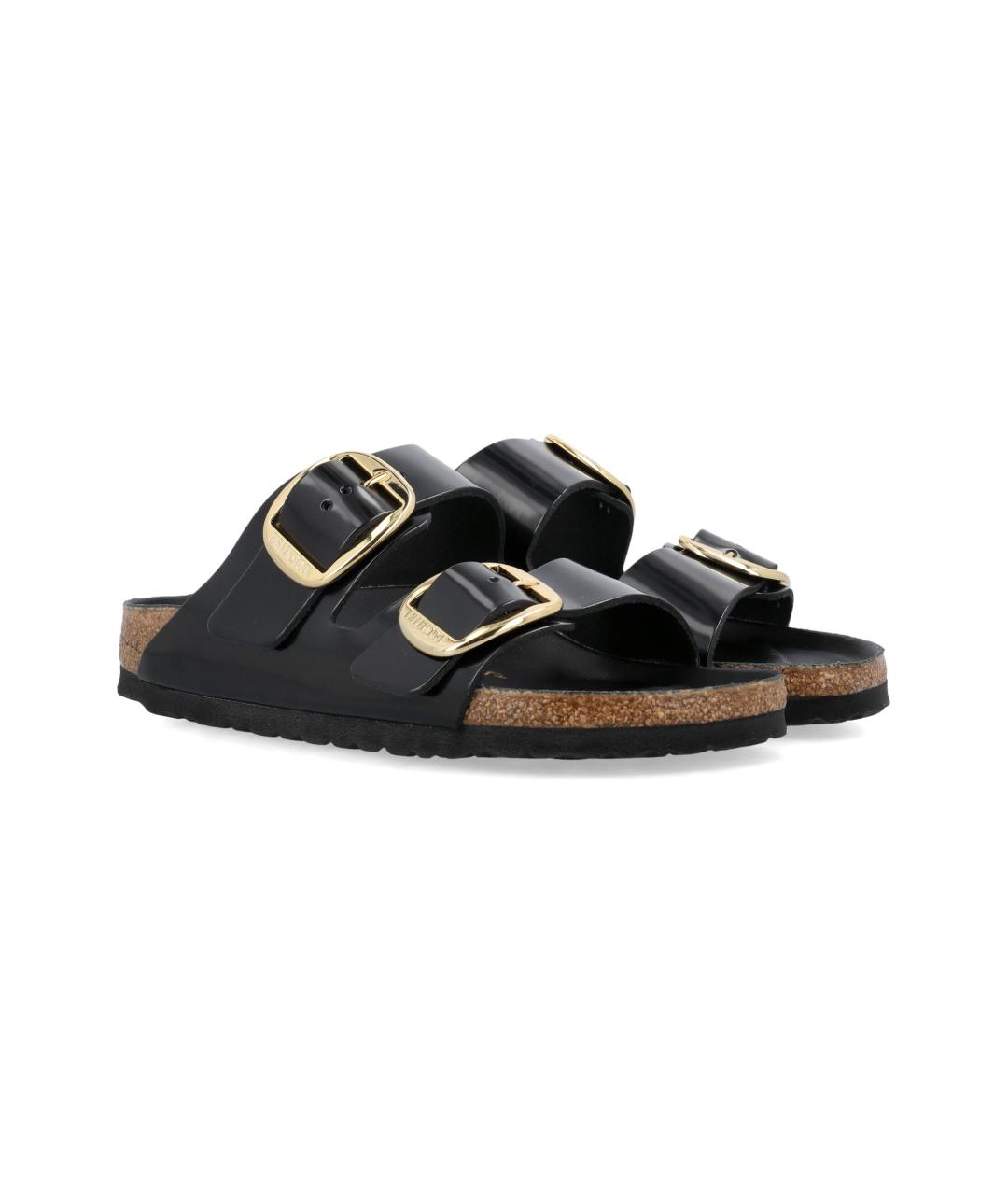 BIRKENSTOCK Черные кожаные сандалии, фото 2