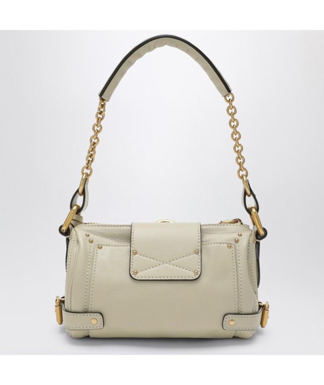 CHLOE Бежевая кожаная сумка через плечо, фото 2