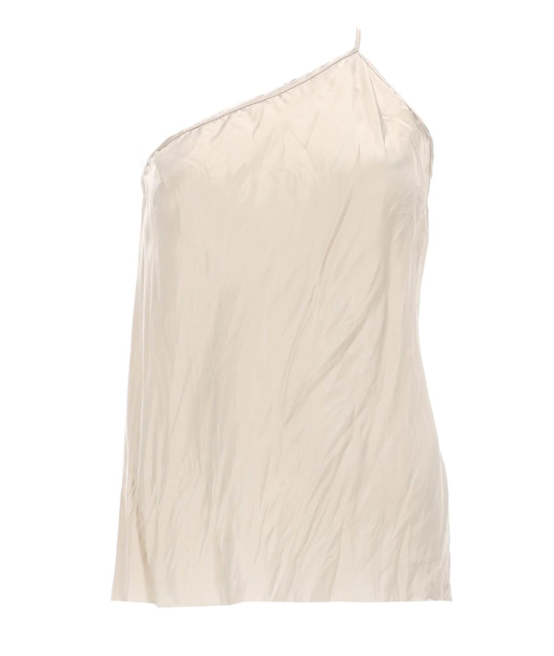 RICK OWENS Белая вискозная майка, фото 1