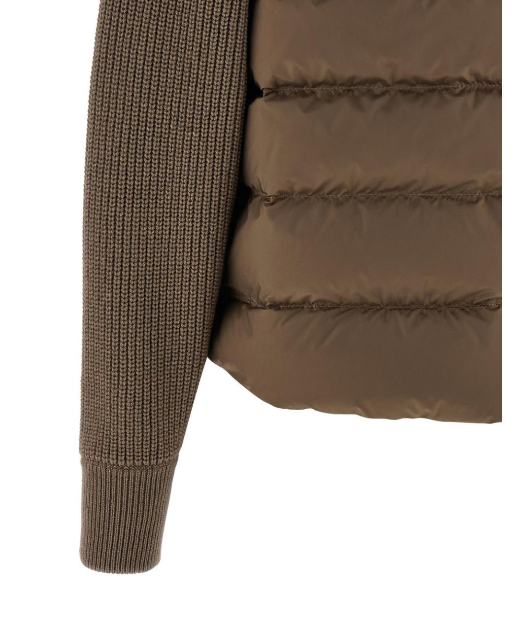 BRUNELLO CUCINELLI Бежевая полиэстеровая куртка, фото 4