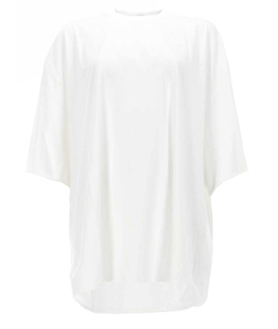 RICK OWENS Белая хлопковая футболка, фото 1