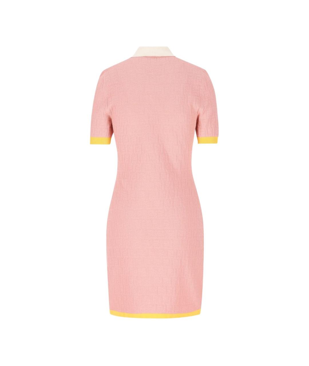 FENDI Розовое повседневное платье, фото 2