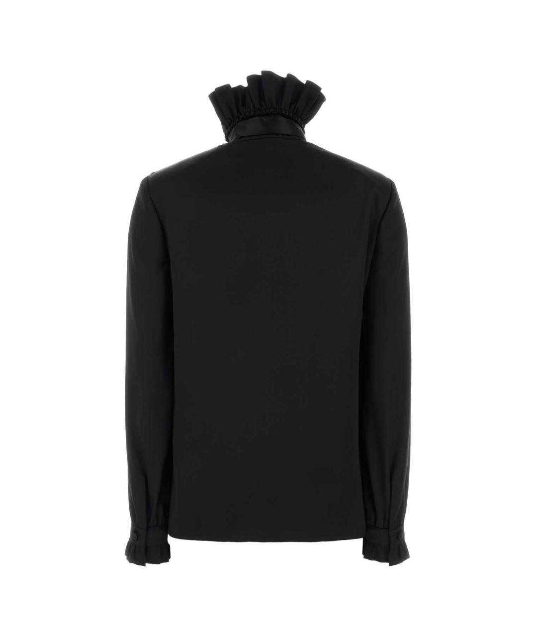 GUCCI Черная шелковая блузы, фото 2