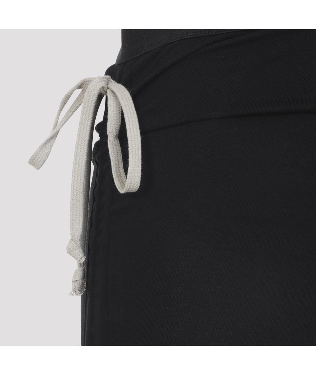 RICK OWENS Черная хлопковая юбка макси, фото 3