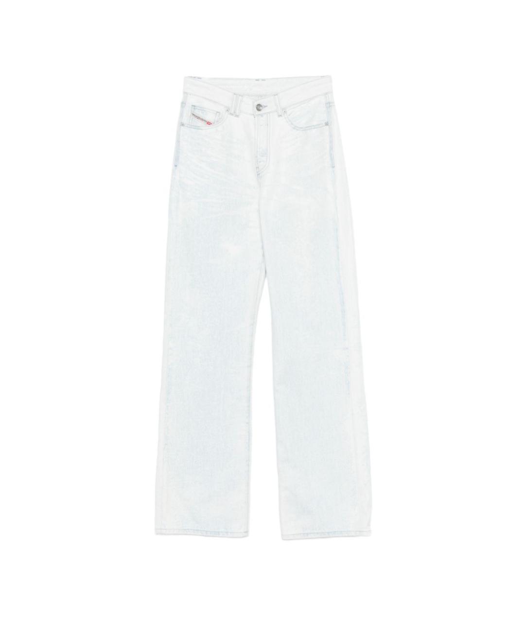 DIESEL Синие хлопковые прямые джинсы, фото 1