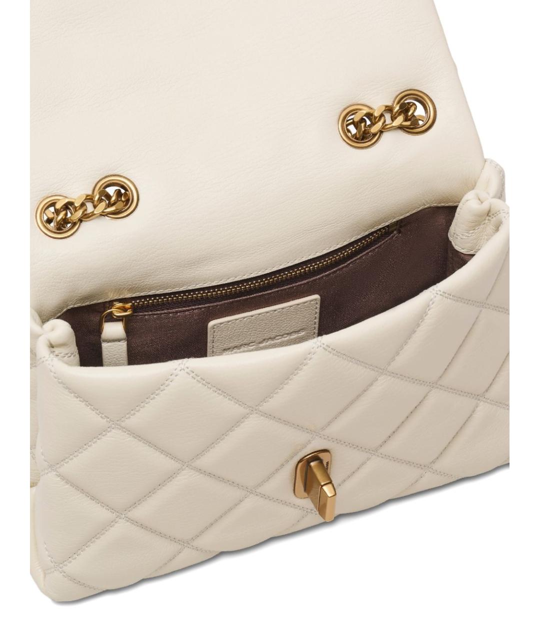 MARC JACOBS Белая кожаная сумка через плечо, фото 2