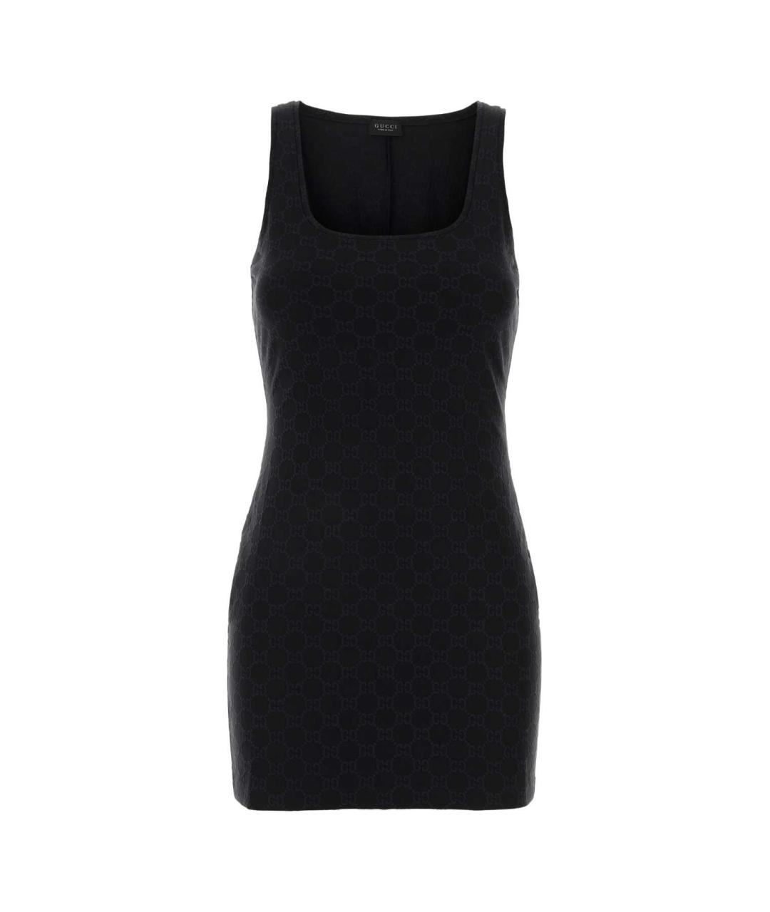 GUCCI Черное полиамидовое повседневное платье, фото 1