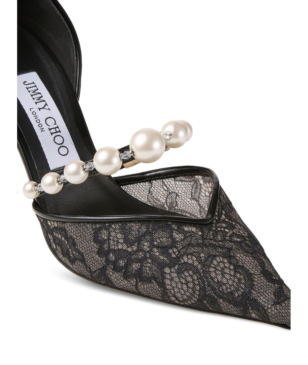 JIMMY CHOO Черные текстильные туфли, фото 4