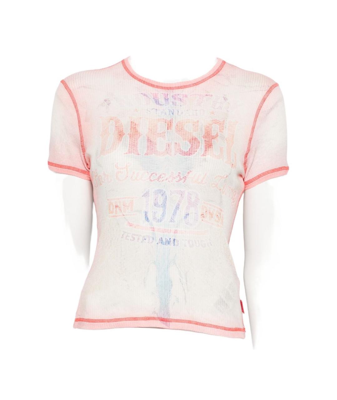 DIESEL Красная хлопковая футболка, фото 1