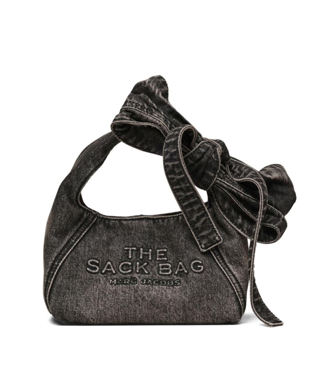 MARC JACOBS Черная хлопковая сумка с короткими ручками, фото 1