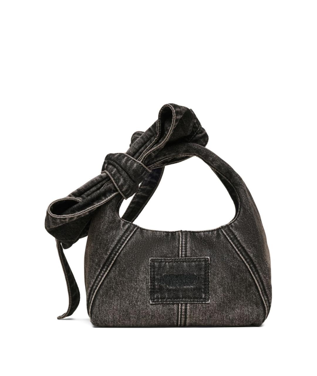 MARC JACOBS Черная хлопковая сумка с короткими ручками, фото 3