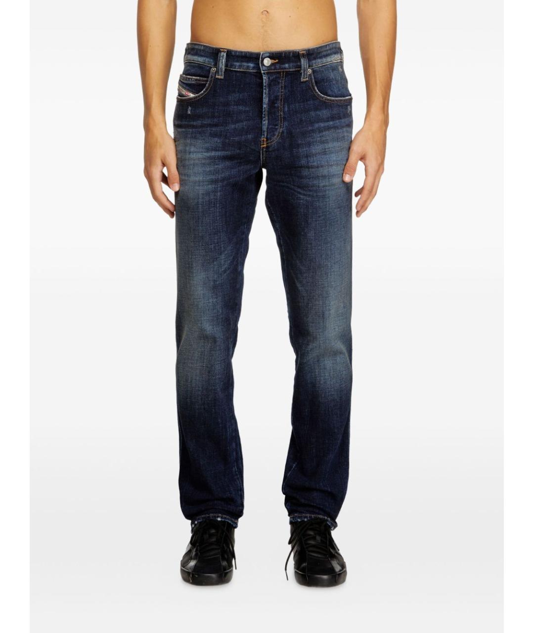 DIESEL Синие хлопковые повседневные брюки, фото 4