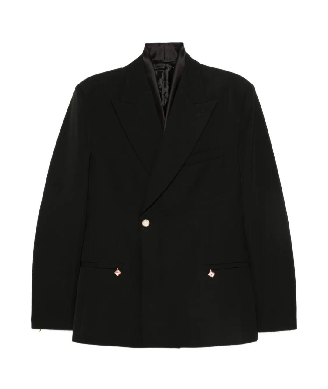 CASABLANCA Черная шерстяная куртка, фото 1