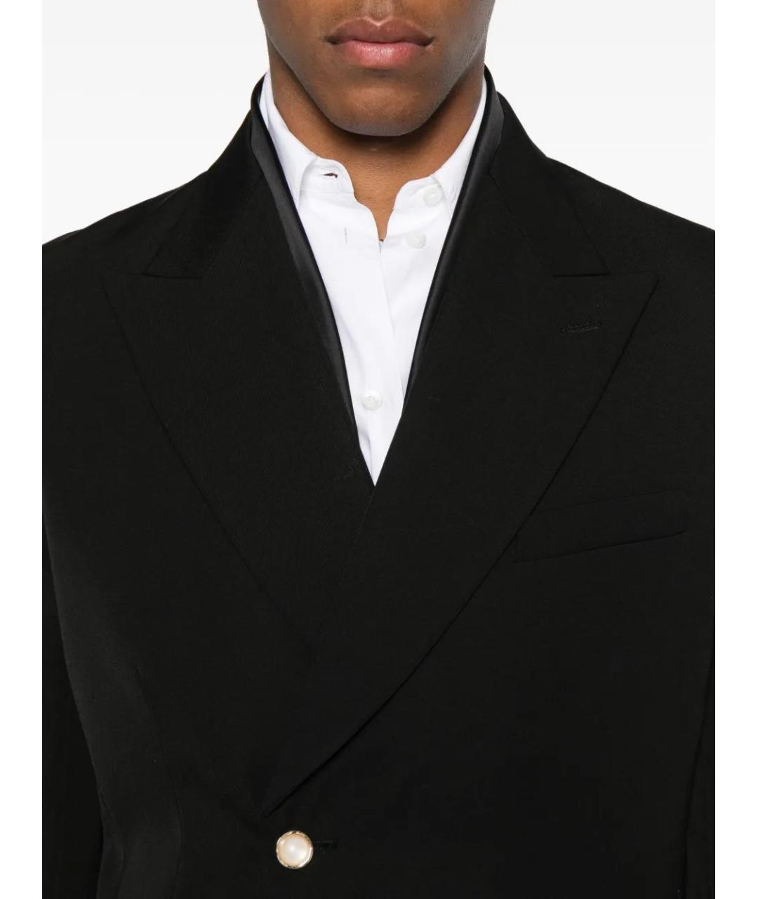 CASABLANCA Черная шерстяная куртка, фото 2