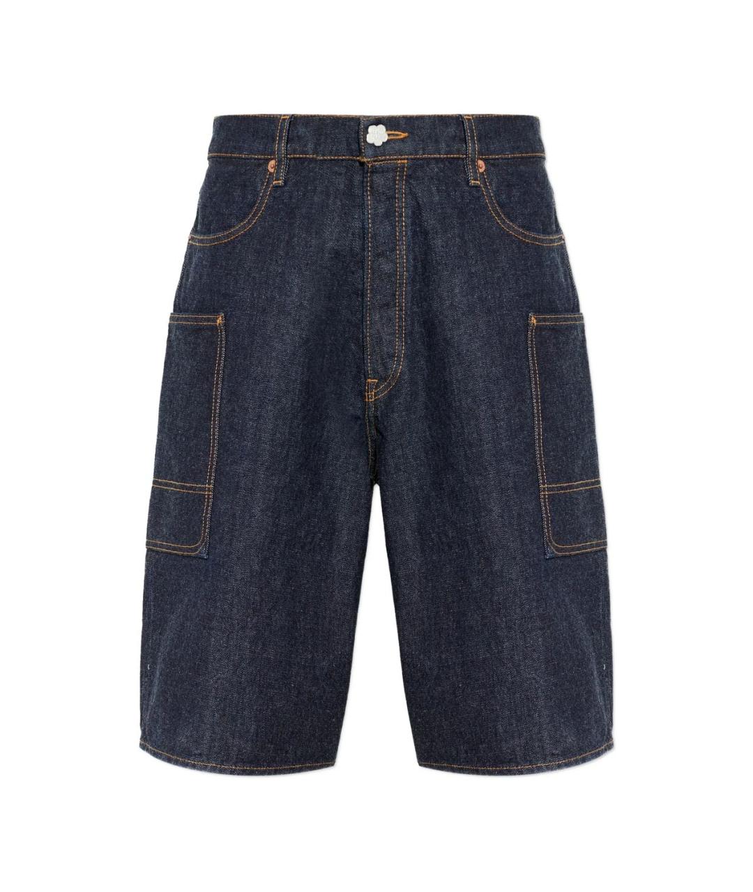 KENZO Синие хлопковые шорты, фото 1