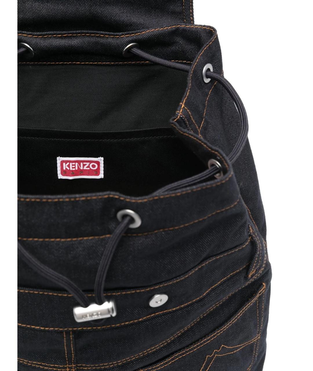 KENZO Синий тканевый рюкзак, фото 2