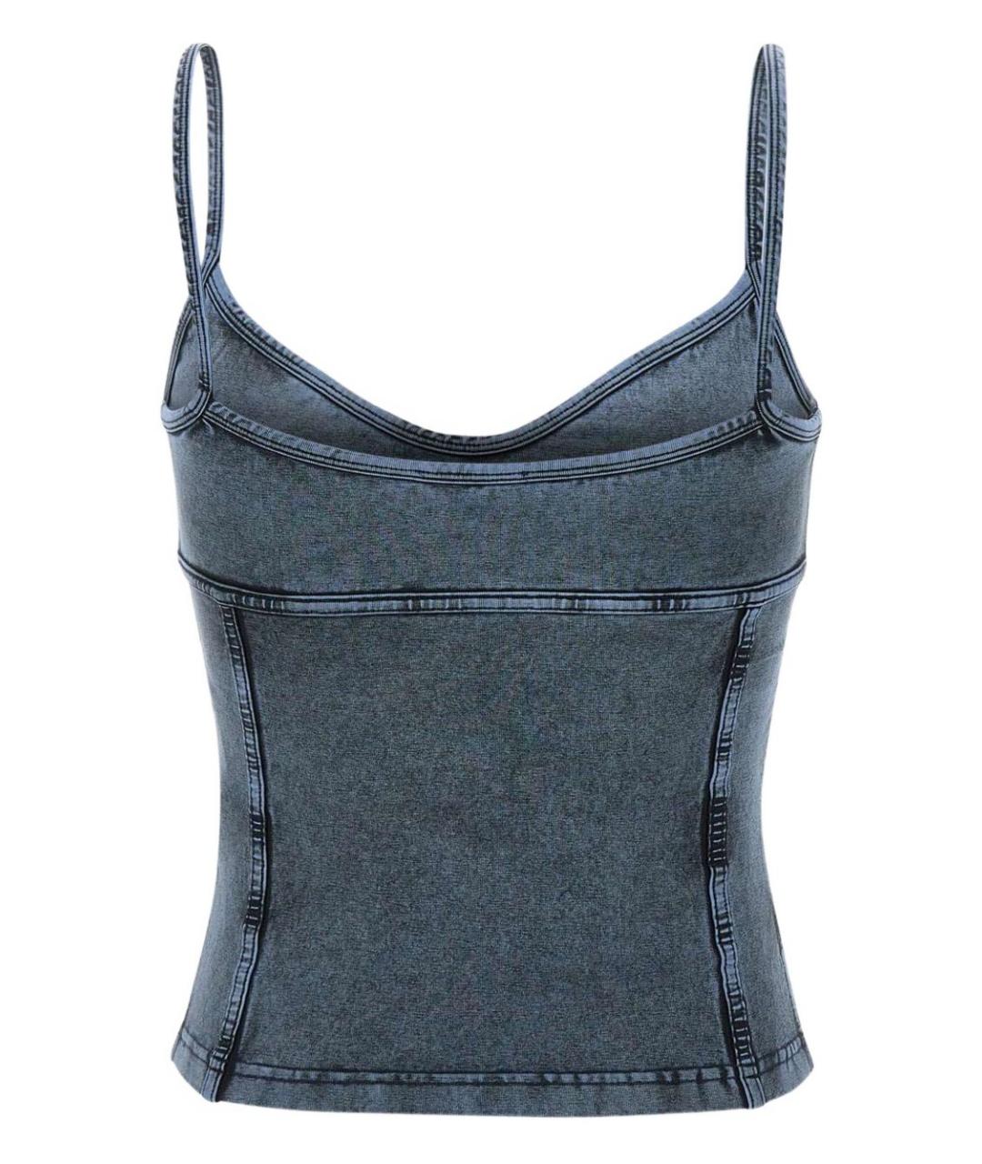 DIESEL Синяя хлопковая майка, фото 5