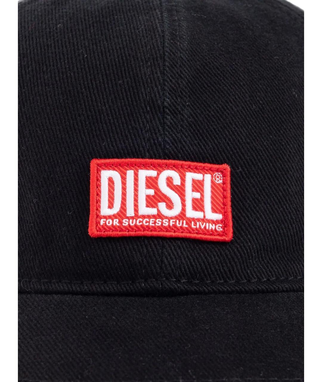DIESEL Черная хлопковая кепка/бейсболка, фото 2