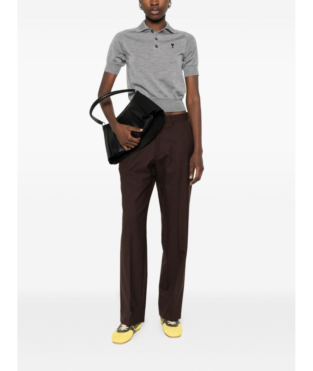 Ami Paris Серая шерстяная футболка, фото 2