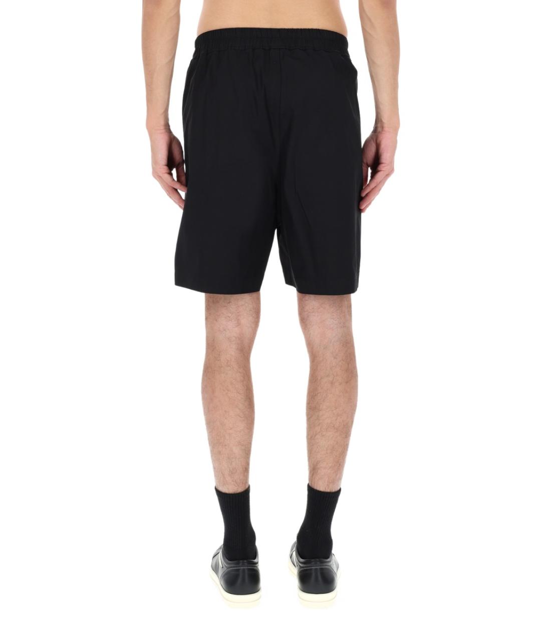 RICK OWENS Черные хлопковые шорты, фото 5